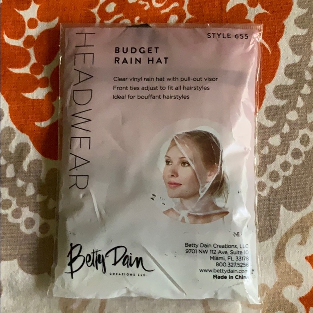 Rain Hat free with any purchase